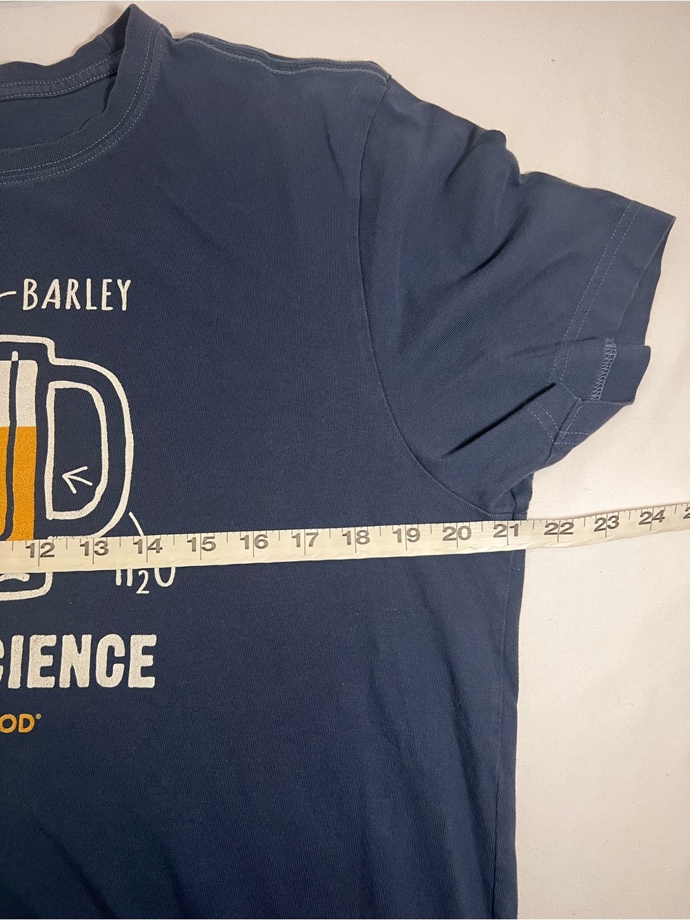 Life Is Good “I Love Science” Tshirt Dusty blue - size medium - Picture 7 of 7